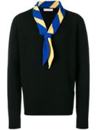 Jw Anderson Scarf Detail Sweater - Black