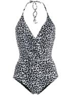 Ermanno Scervino Leopard Print Swimsuit - White