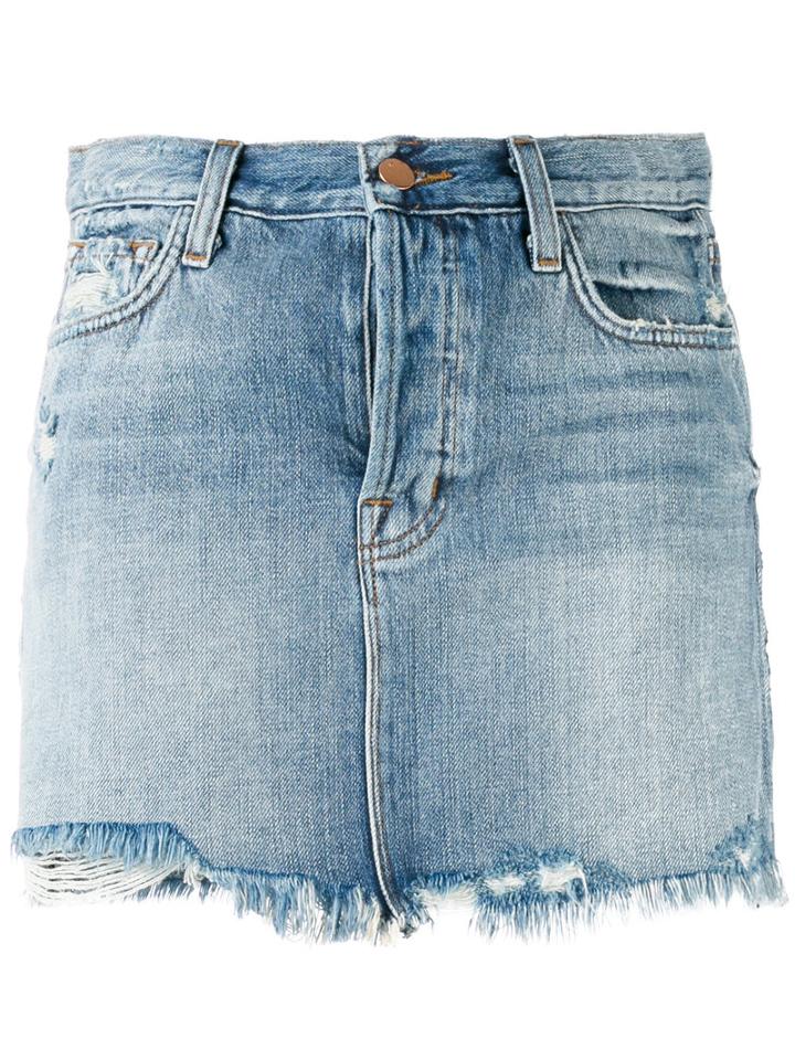J Brand - Bonny Mini Denim Skirt - Women - Cotton - 25, Women's, Blue, Cotton