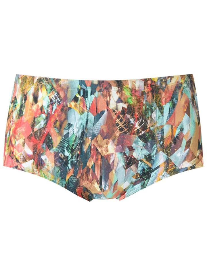Lygia & Nanny Abstract Print Swim Trunks, Men's, Size: 48, Polyamide