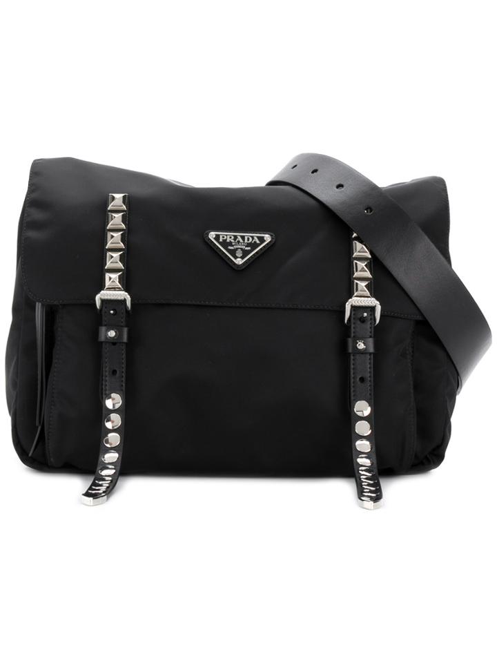 Prada Studded Bumbag - Black