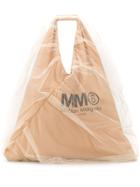 Mm6 Maison Margiela Organza Detailed Tote Bag - Neutrals
