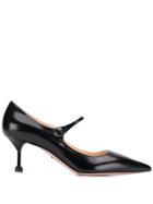 Prada Structured Heel Pumps - Black