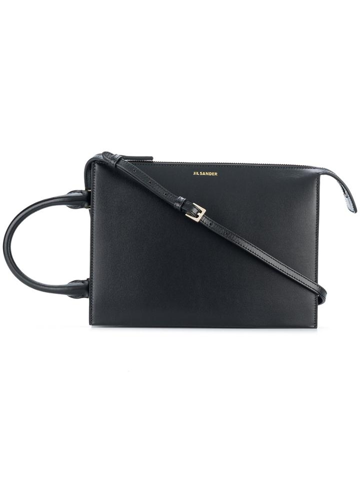 Jil Sander Structured 2way Bag - Black