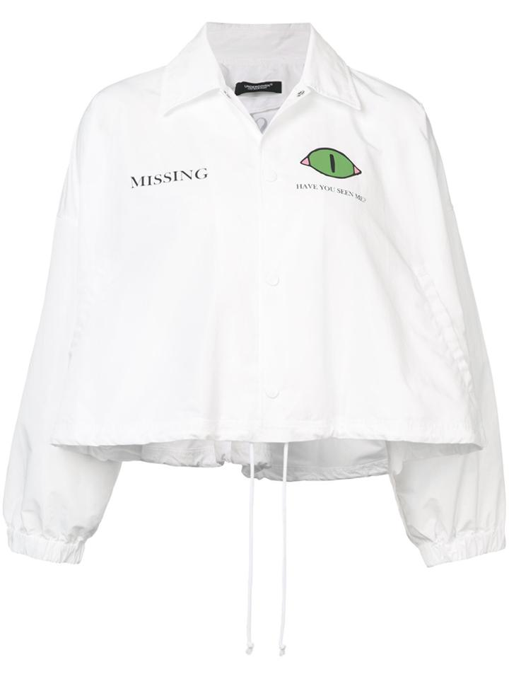 Undercover Boxy Printed Shirt Jacket - White