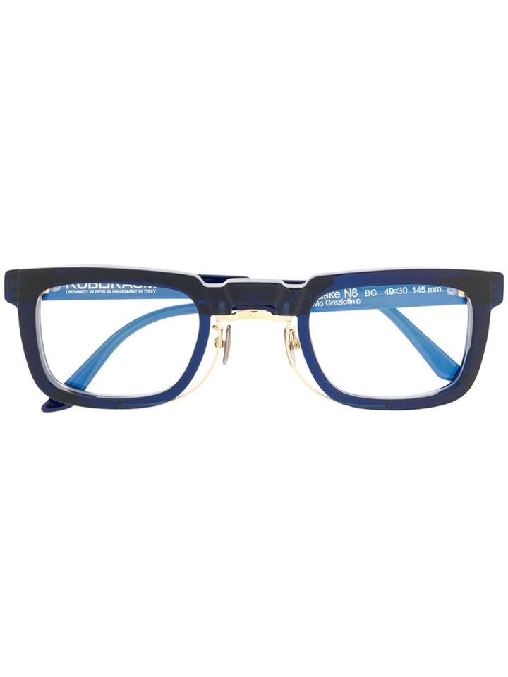 Kuboraum Square Frame Glasses - Blue