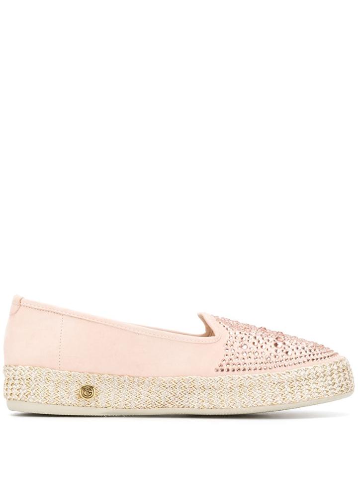 Baldinini Embellished Espadrille Flats - Pink