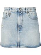 R13 Denim Mini Skirt - Blue