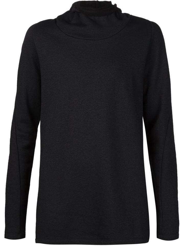 Forme D'expression Loose Turtleneck Sweater, Men's, Size: Large, Black, Nylon/wool
