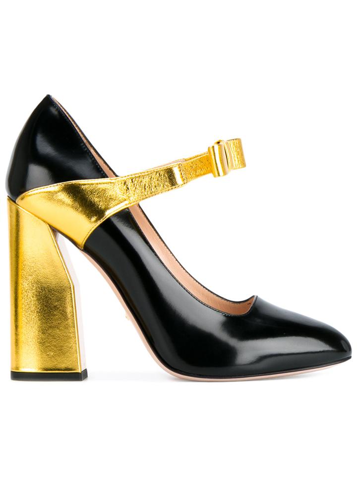 Gucci Bow Strap Pumps - Black