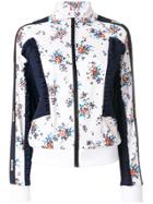 Msgm Floral Print Jacket - White