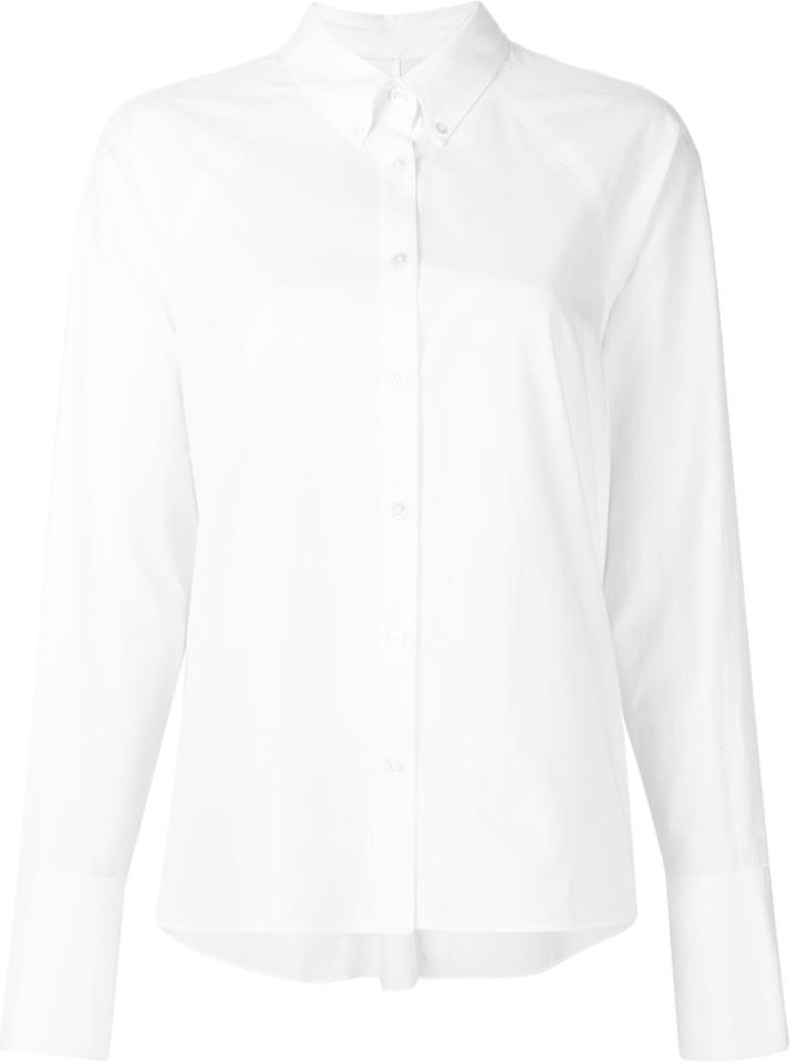 Rosie Assoulin 'crater' Button-down Shirt, Women's, Size: Small, White, Cotton
