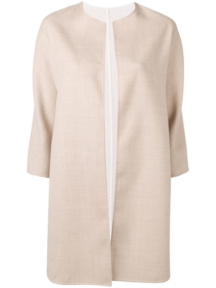 Manzoni 24 Three-quarter Sleeve Coat - Neutrals