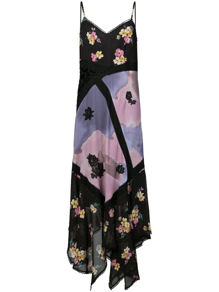 Coach Mixed Print Slip Dress - Pink