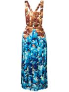 Marco De Vincenzo Printed Pleated Dress - Multicolour