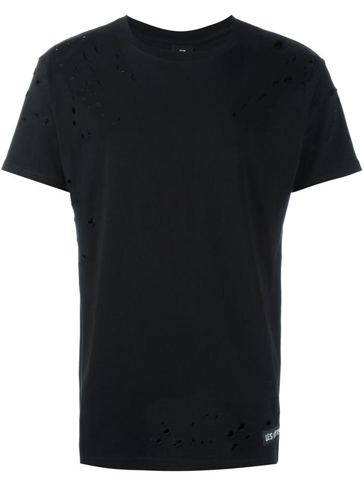 Les (art)ists Cut Out Kanye T-shirt, Men's, Size: Large, Black, Cotton