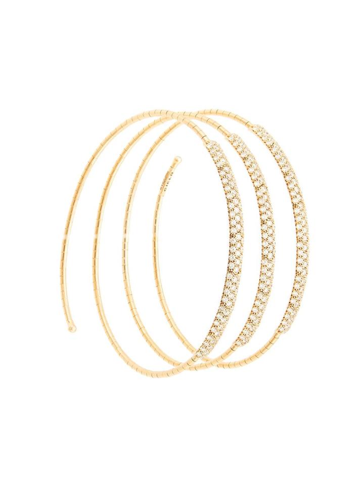 Mattia Cielo 18kt Rose Gold Rugiada Diamond Coil Bangle