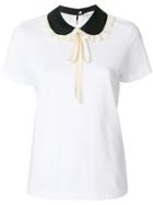 Red Valentino Pussy Bow Collar T-shirt - White