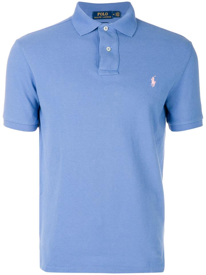 Polo Ralph Lauren Short Sleeved Logo Polo Shirt - Blue