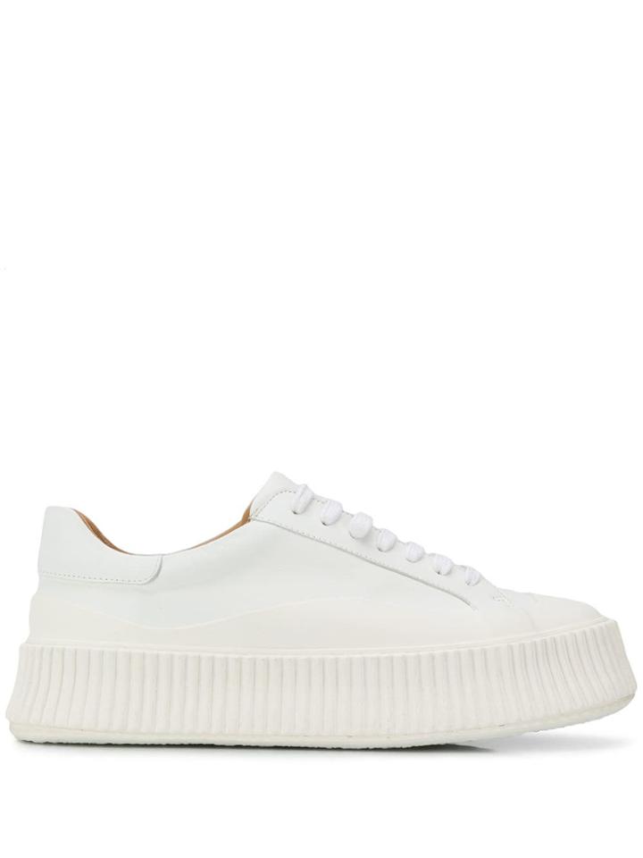 Jil Sander Platform Sneakers - White