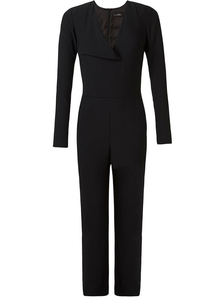 Andrea Marques V-neck Cache-coeur Jumpsuit, Women's, Size: 38, Black, Acetate/viscose