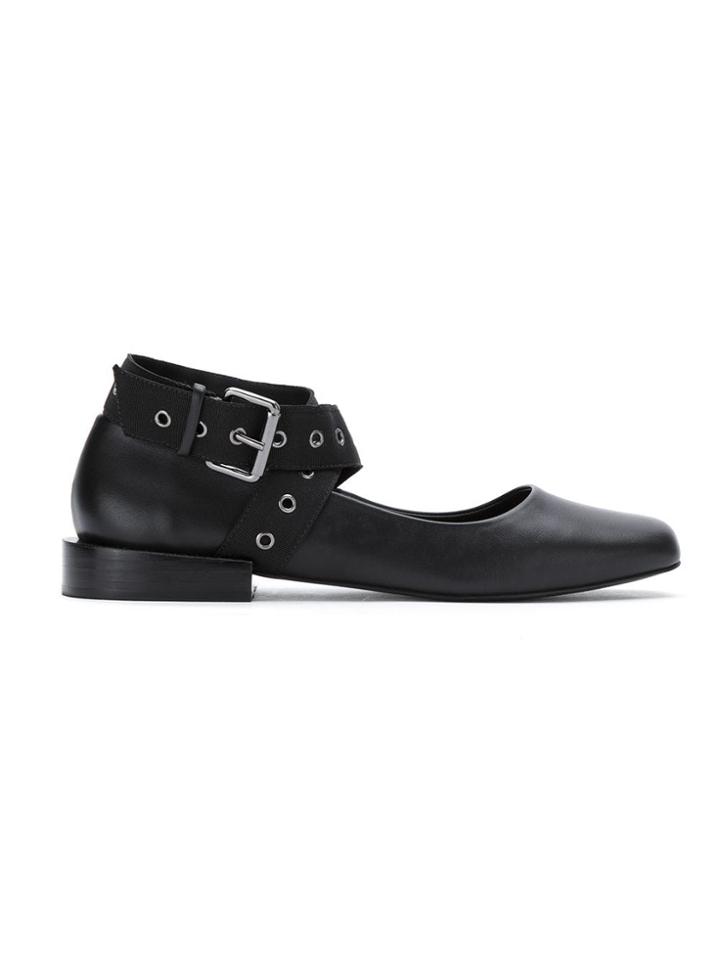 Uma Raquel Davidowicz Leather Acaju Ballerinas - Black