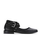 Uma Raquel Davidowicz Leather Acaju Ballerinas - Black