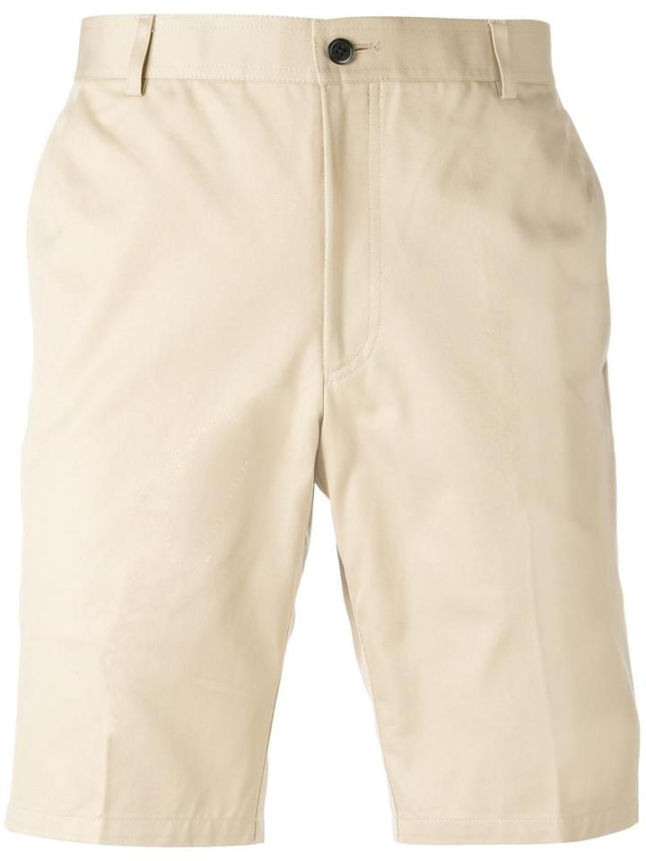 Thom Browne Unconstructed Chino Shorts, Men's, Size: 4, Nude/neutrals, Cotton