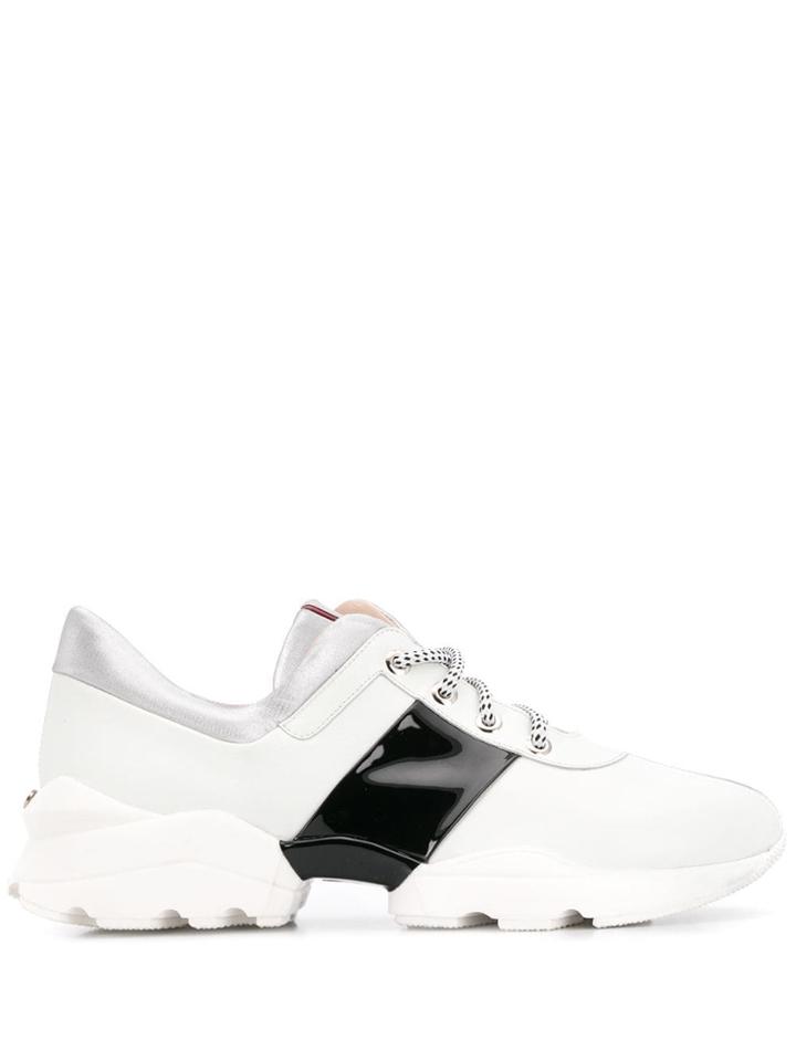 Rodo Contrast Stripe Sneakers - White