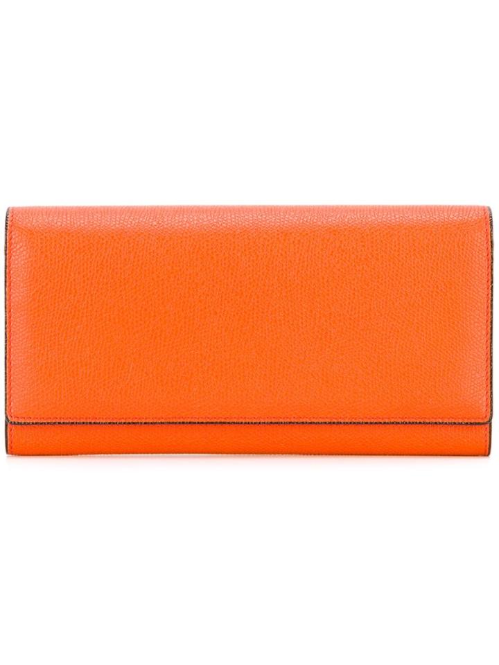 Valextra Billfold Wallet - Yellow & Orange