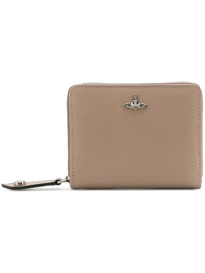 Vivienne Westwood Zip Around Orb Wallet - Nude & Neutrals