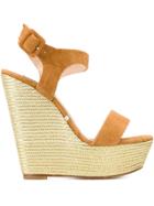 Gianni Renzi Wedged Sandals - Brown