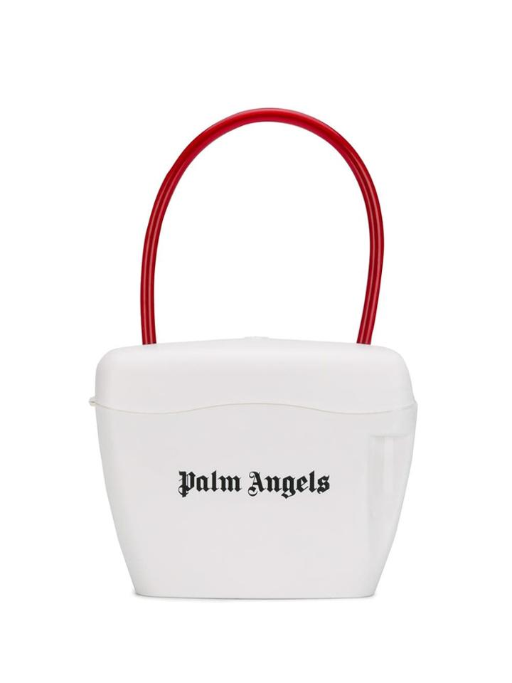 Palm Angels Padlock Bag - White