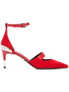 Balmain Pointed Pumps - Red