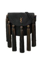 Saint Laurent Tassel Cross Body Bag - Black