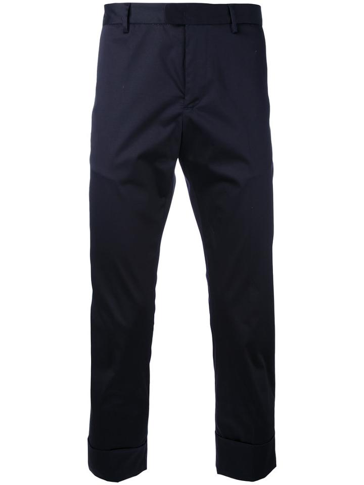 Paolo Pecora - Tailored Trousers - Men - Cotton/spandex/elastane - 46, Blue, Cotton/spandex/elastane