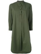 Lareida - Long Shirt Dress - Women - Cotton/spandex/elastane - 44, Women's, Green, Cotton/spandex/elastane