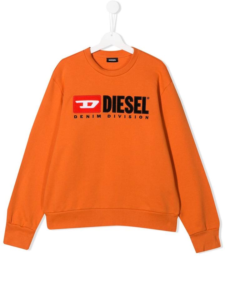 Diesel Kids Logo Sweater - Orange