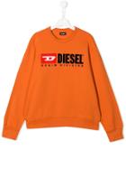 Diesel Kids Logo Sweater - Orange