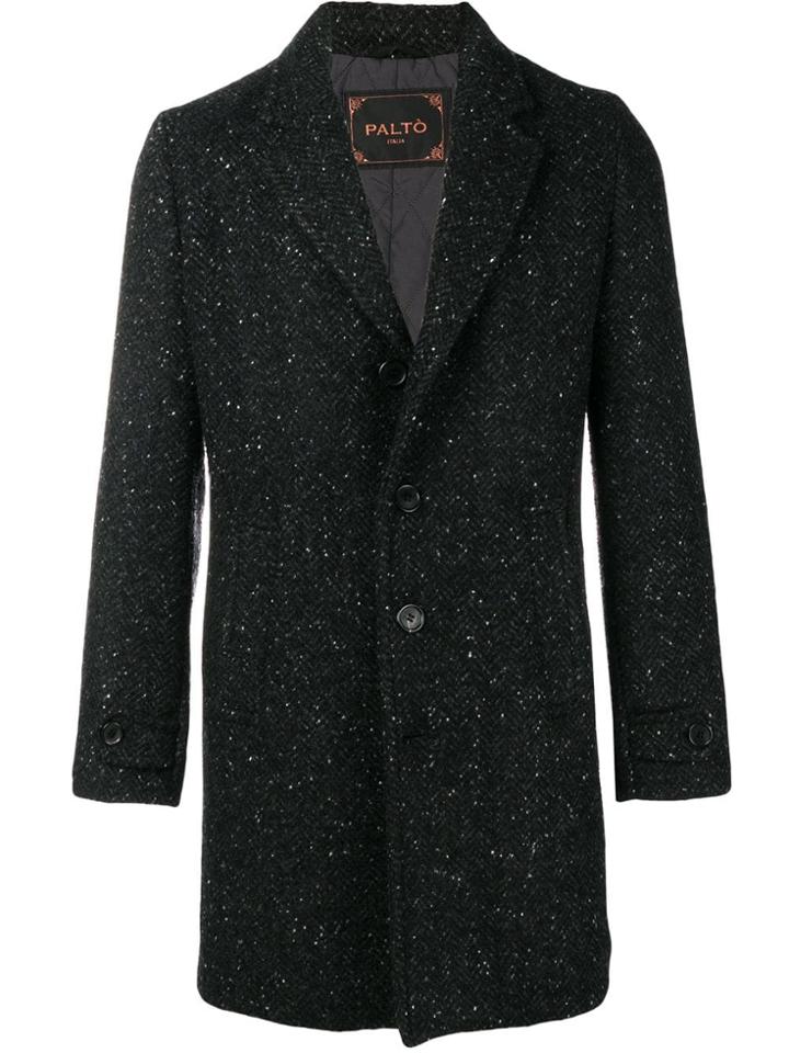 Paltò Classic Single-breasted Coat - Grey