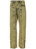 Wooyoungmi Faded Wash Jeans - Yellow