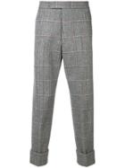 Thom Browne Windowpane Heavy Tweed Trouser - Grey