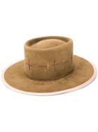 Nick Fouquet Stitching Detail Hat - Brown
