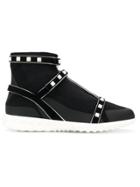 Valentino Rockstud Sock Sneakers - Black