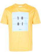 Cerruti 1881 Printed Front T-shirt - Yellow & Orange