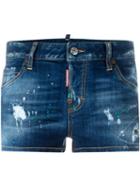 Dsquared2 'cool Girl' Shorts, Size: 42, Blue, Cotton/polyester/spandex/elastane