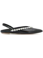 Simone Rocha Embellished Slingback Ballerinas - Black