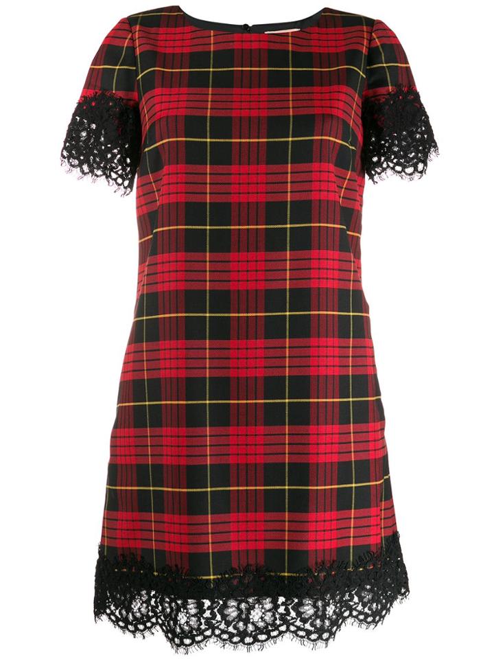 Twin-set Scalloped Lace Dress - Black