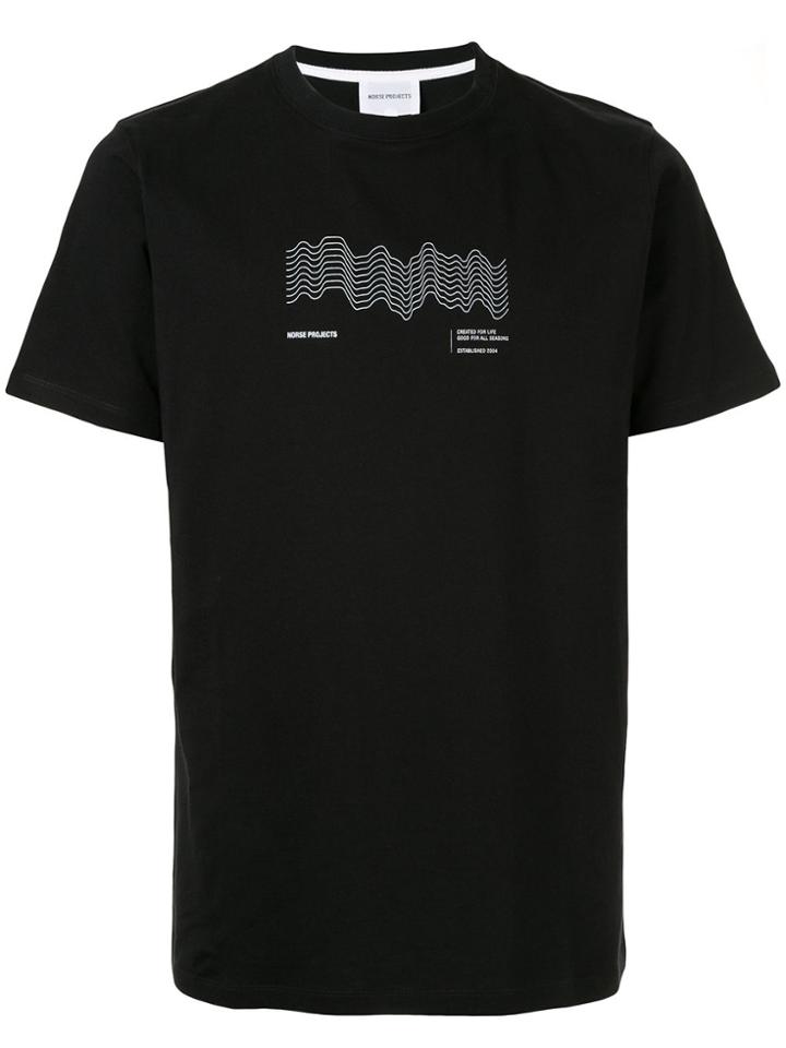 Norse Projects Branded T-shirt - Black