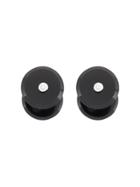 Simonetta Bianchini Diamond Embellished Disc Cuff Links - Black